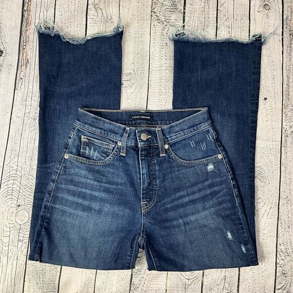 LUCKY BRAND Bridgette Mini Boot Crop Jeans - Picture 1 of 7